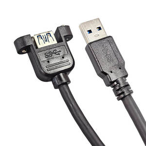สายต่อพ่วงแบบติดตั้งบนแผง USB แบบกำหนดเอง ตัวเชื่อมต่อทองแดงชุบดีบุก ฉนวนพีวีซี ความยาว 1 เมตร รองรับแรงดันไฟฟ้า 220V มาตรฐาน IP66 - Product Image 3
