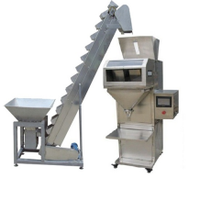 Machine à emballer quantitative automatique d'échelle à deux têtes d'acier inoxydable à vendre/échelle de granule de doseur de remplissage de grain de 10g -2000g