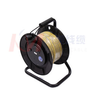 Jauge de niveau d'eau à grand diamètre en PE, étanche IP68, avec roues, <span class=keywords><strong>règle</strong></span> en acier de 500 m, précision de 0,1 %, <span class=keywords><strong>alarme</strong></span> sonore et lumineuse, batterie 9V, pour puits profond - Product Image 1