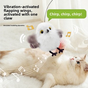 Juguete Interactivo Automático para Gatos con Simulación de Pájaros, Sonidos Realistas y Chirridos, para Ejercicio de Mascotas y Alivio del Aburrimiento, Nuevo de Fábrica - Product Image 3