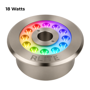 The 18W fountain <b>light</b> provides high brightness and wide coverage for large decorative <b>water</b> <b>features</b>. - Product Image 2