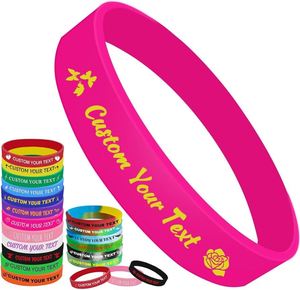 Pulsera Deportiva de Silicona Personalizada, Brazalete de Goma Colorido para Eventos, Regalos Promocionales, Pulsera con Inyección de Tinta - Product Image 3