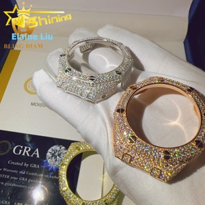 Boîtier de montre en laiton de luxe pour Hip Hop, certifié GRA, avec diamants Moissanite VVS, style GA2100 - Product Image 2