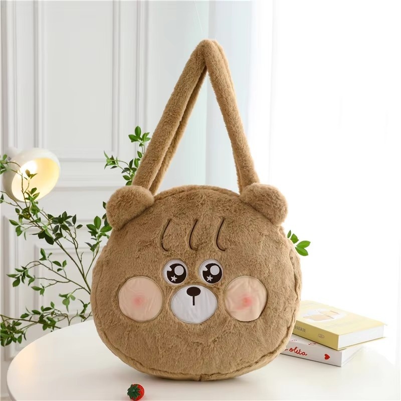 The bear is brown.