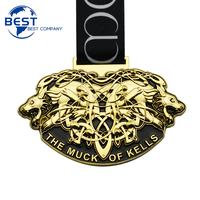 Fabricant d'usine Personnalisé Football Football Or Prix Sport Médaille En Gros 3D Cuivre Prix Hockey Médaille avec Lanière