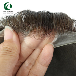 Sistema di Sostituzione <span class=keywords><strong>Capelli</strong></span> Uomo Ultra Sottile 0.03-0.04mm in Poliuretano con Base in <span class=keywords><strong>Pelle</strong></span> Naturale, Toupet Maschile in <span class=keywords><strong>Capelli</strong></span> Umani - Product Image 1