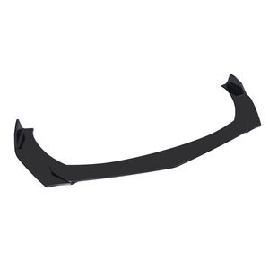 Piezas de automóvil kit de cuerpo universal material de pp negro brillante cabeza redonda universal parachoques delantero labio separador de spoiler - Product Image 2