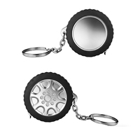 En gros, Mini ruban à mesurer rétractable portable de 3 pieds à double échelle, en forme de porte-clés, pour jantes de voiture, avec logo personnalisé