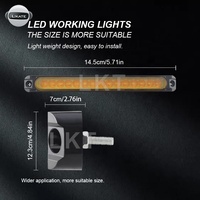 Feux de remorque LKT 15led 12v24v feux indicateurs de dégagement feux de position latéraux avant et arrière feux de remorque caravane camion