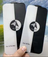 Protection d'écran en verre trempé incurvé premium sans bord noir pour iPhone 17 Pro Max, haute transparence, compatible iPhone 17, 16, 15