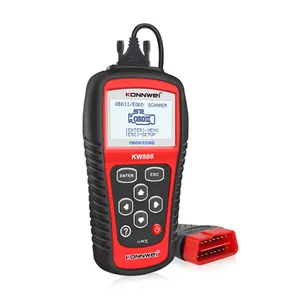 محلل محركات Konnwei KW808 أداة مسح تشخيصية kw808 قارئ رموز obdii/eobd