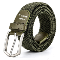 Ceinture Web tissée extensible à la mode 2024 Ceinture tressée élastique de qualité supérieure pour femmes et hommes