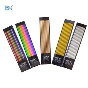 Vela cónica colorida para cumpleaños, 8 unidades, venta directa al por mayor, para fiesta - Product Image 4