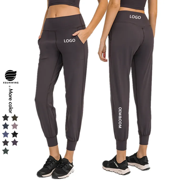 Xsunwing Nieuwe Hardloop Workout Gym Fitness Hoge Taille Vrouwen Yoga Broek Butt Lifting Sport Strakke Yoga Legging Met Zak Wdq19073