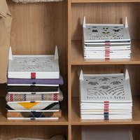 Panneau organisateur de placard empilable panneau de placard pliable multifonctionnel pour le stockage de salle de bain panneau de dossier de vêtements peu encombrant