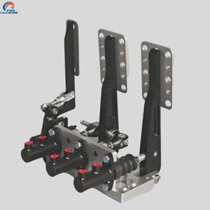 Nouvel ensemble de freinage CNC en aluminium argenté à 3 pédales, monté au sol, <span class=keywords><strong>kit</strong></span> de pédales de course à biais de frein réglable, certifié ISO9001 pour la piste - Product Image 4