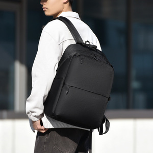 Feisha <b>Laptop</b> <b>Backpack</b> 14 Inches Waterproof Business Travel Men's Solid Color Daily Commute <b>Backpack</b> - Product Image 3