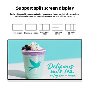 Sinh thái thân thiện nhà hàng Máy tính để bàn bảng đứng Wifi màn hình nhỏ kỹ thuật số menu video quảng cáo Bảng điều chỉnh hiển thị bảng quảng cáo - Product Image 3