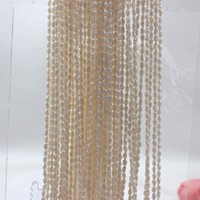 Untaian Mutiara Keshi Putih 3-4mm Lubang Lurus Manik-manik DIY Grosir Langsung dari Pabrik Pembuatan Perhiasan