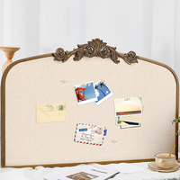 Tableau d'affichage mural personnalisé en feutre non tissé, style Art Déco rétro, avec cadre cintré et crochets métalliques pour photos, marque BOLIDE