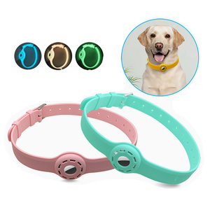 Funda <span class=keywords><strong>Airtag</strong></span> para Collar de Mascota, ajustable, acolchada, de silicona, resistente, para gato y perro, con funda de soporte <span class=keywords><strong>Airtag</strong></span>, novedad de <span class=keywords><strong>2023</strong></span> - Product Image 1