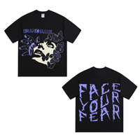 Personnalisé votre nom de marque T-shirt haute qualité 250 GSM 100% coton t-shirts en gros hommes T-shirt Streetwear personnalisé hommes T-shirt