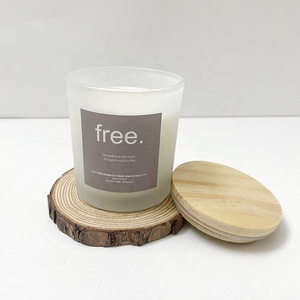 OEM Custom Scented <strong>Candles</strong> <strong>Gift</strong> <strong>Set</strong> Private Label Luxury Soy Wax Aromatic <strong>Candle</strong> Glass Jars Wholesale White <strong>Candle</strong> with Wood Lid - Product Image 5