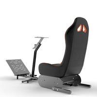 Sièges de jeu de course simulés en gros, simulateur de jeu de voiture, support de volant et ensemble de chaises à vendre