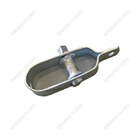 Tendeur de câble en acier au carbone/aluminium galvanisé à chaud, procédé d'estampage, longueur 100 mm, emballé en boîte, pour clôture de vignes