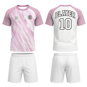 Bộ đồ đá bóng may sẵn OEM tay raglan, kiểu dáng thể thao, sản xuất trực tiếp tại nhà máy, thiết kế logo tùy chỉnh cho cầu thủ câu lạc bộ - Product Image 1