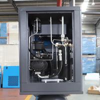 Airking kompresor udara sekrup terintegrasi, 15HP 20HP, sekrup terintegrasi, kompresor udara 8bar 415V 50HZ 3 fase semprotan pengering dingin, lukisan inti Motor mesin