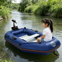Bateau de sauvetage d'urgence pliable, léger et durable, en PVC rigide, monoplace, type yacht sportif électrique, épaissi et stable