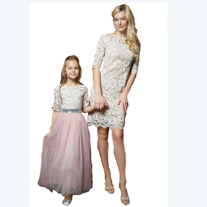 green emerald velvet dress Champagne Mother And Daughter Evening Dresses – Make Me Elegant main image 0