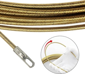SHUOQI Tige de tirage <span class=keywords><strong>électrique</strong></span> en acier doré de bonne qualité, <span class=keywords><strong>50M</strong></span> 4mm, pour câbles et fils - Product Image 3
