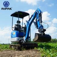 Livraison gratuite!!Rippa Nouveau EPA/CE Kubota Moteur 1 tonne 2 tonnes Digger Crawler Hydraulic Minibagger 1.5 tonnes Mini Excavator à vendre