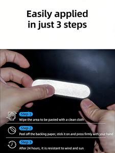 Autocollants réfléchissants noirs haute intensité - Protection anti-rayures pour <span class=keywords><strong>casque</strong></span> de <span class=keywords><strong>moto</strong></span> et sourcils de roue - Vente en gros - Product Image 5