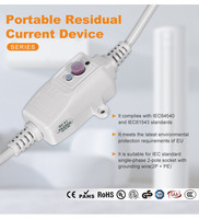 Disjoncteur différentiel portable RIFENG IP54 avec prise électrique et protection contre les surtensions