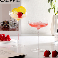 Amyoole Martini Glasses Set Of 6, 8 Oz Premium Crystal Coupe Glasses, Hand Blown Champagne Drinkware With 6 Cocktail Picks, Clear Cocktail Glasses For Bar, Parties, Martinis, Margaritas - View #3