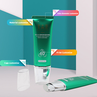 Emballages cosmétiques personnalisés en tubes de crème BB, de crème solaire et de lotion, en plastique rose sans air, avec pompe, contenances 30ml, 50ml, 60ml, 65ml, 85ml, 105ml