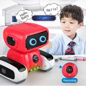 แบตเตอรี่ดำเนินการเด็กอัจฉริยะปฏิสัมพันธ์เสียงหุ่นยนต์ของเล่นการศึกษาหุ่นยนต์ของเล่น
