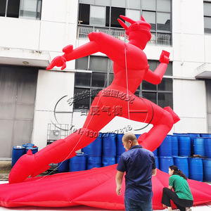 Mannequin Gonflable Air Dancer 12 pieds Plus Rouge Thème Cinéma Moderne Étanche Thermosoudé Pompe Électrique Utilisation Publicitaire - Product Image 4