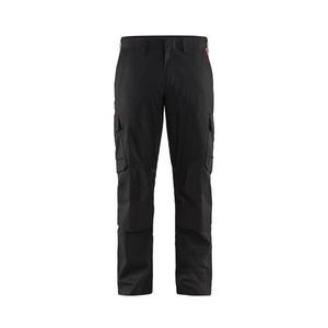 BLAKLADER - 144818329956D84 Industry trousers stretch with <b>knee</b> <b>pad</b> pockets Black/Red - EAN 7330509760680 <b>WORK</b> TROUSERS - Product Image 1