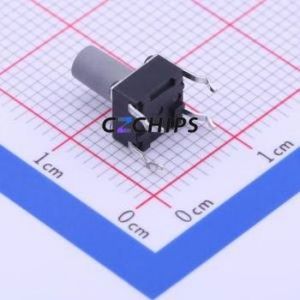 PTS645SH952LFS Tactile Switch Through hole Component THT-4P,6x6mm Switch Single Pole Single Throw Round Button Through Hole 6mm - Product Image 2