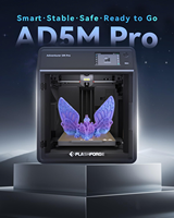 Imprimante 3D FDM Flashforge AD5M Pro, vitesse élevée 600 mm/s, CoreXY, nivellement automatique du plateau, WiFi, plaque PEI, faible bruit, pour bureau