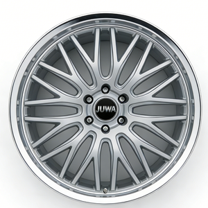 Nuovo Cerchio in Alluminio Forgiato JUWA 19x8.5 Pollici, Personalizzato, Finitura Argento a Specchio con Bordi Lavorati, 5 Fori, Modello Mesh per Auto/SUV <span class=keywords><strong>MAS</strong></span> 985-5112-35 SML - Product Image 4
