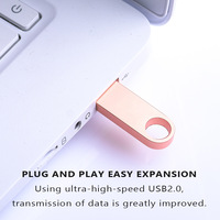 Clés USB promotionnelles en métal personnalisables avec logo, clé USB portable personnalisée 8 Go 16 Go, clé USB 2.0 3.0, disque U