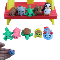 Mini-modèles d'animaux colorés imprimés en 3D, figurines, jouets pour enfants, poupées de dessin animé, succès transfrontalier