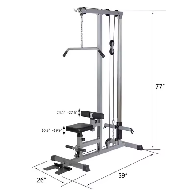 SP Multi Home Use Plate Loaded Series Pull Down Gym Equipment Gym Equipment Lat Pull Down Machine