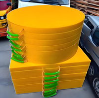 Tapis stabilisateur antidérapant réutilisable en UHMWPE sur mesure, coussin de support de charge pour équipement d'ingénierie municipale