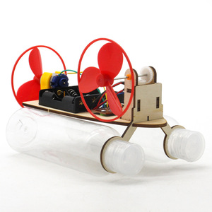 Barco de viento a control remoto, kit de madera, juguete educativo STEM para niños de 7 a 9 años, funciona con pilas, proyecto de ciencia e ingeniería - Product Image 1